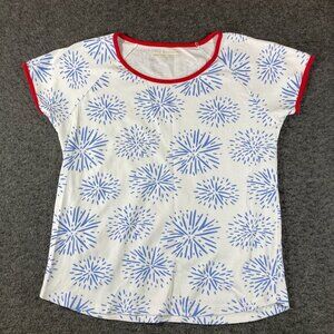 The Beaufort Bonnet Company‎ Fireworks T-Shirt Womens Medium M Pima Cotton